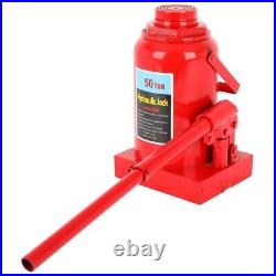 50 Ton Hydraulic Bottle Jack Cylinder Jack Heavy Duty Auto Truck Repair Tool