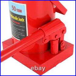 50 Ton Hydraulic Bottle Jack Cylinder Jack Heavy Duty Auto Truck Repair Tool