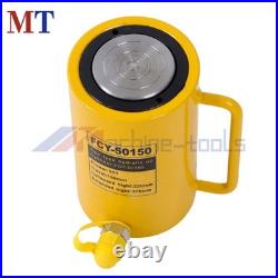 50 Ton Solid Hydraulic Ram Cylinder 6 Inch 150 mm Stroke Single Acting Jack