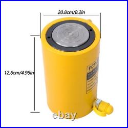 50 Ton Solid Hydraulic Ram Cylinder Jack 6 Inch 150 mm Stroke Single Acting Pump