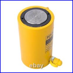 50 Ton Solid Hydraulic Ram Cylinder Jack 6 Inch 150 mm Stroke Single Acting Pump