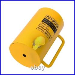 50 Ton Solid Hydraulic Ram Cylinder Jack 6 Inch 150 mm Stroke Single Acting Pump