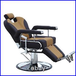 5 PCS Heavy Duty Reclining Hydraulic Barber Chair All Purpose Salon Beauty Spa