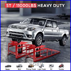 5 Ton 11000lbs Auto Car truck Service Ramp Lift Heavy Duty Hydraulic Lift 2Piece