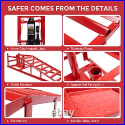 5 Ton 11000lbs Auto Car truck Service Ramp Lift Heavy Duty Hydraulic Lift 2Piece