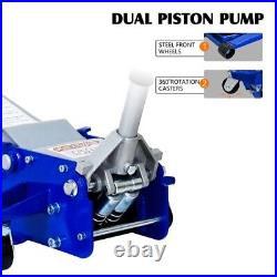 5 Ton Hydraulic Low Profile Floor Jack Heavy Duty Steel with Dual Piston Pump