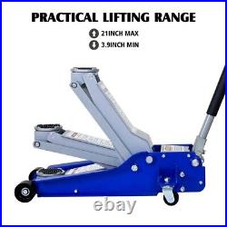 5 Ton Hydraulic Low Profile Floor Jack Heavy Duty Steel with Dual Piston Pump
