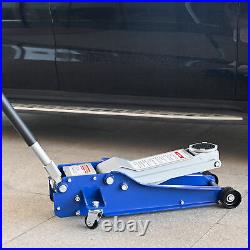 5 Ton Low Profile Floor Jack Heavy-Duty Steel Racing Hydraulic Jack Dual Piston