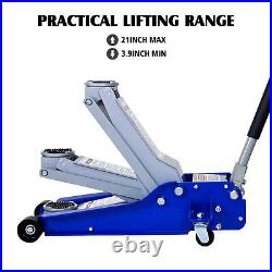 5 Ton Low Profile Floor Jack Heavy-Duty Steel Racing Hydraulic Jack Dual Piston