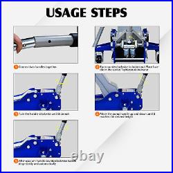5 Ton Low Profile Floor Jack Heavy-Duty Steel Racing Hydraulic Jack Dual Piston