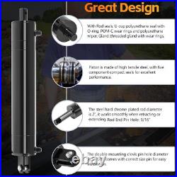 5 x 24 Universal Heavy Duty Hydraulic Cylinders Log Splitter Cylinder 3500PSI