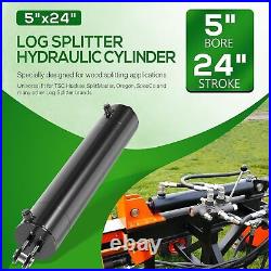 5x24 Heavy Duty Hydraulic Cylinders Log Splitter 5 Bore 24 Stroke 3500 PSI