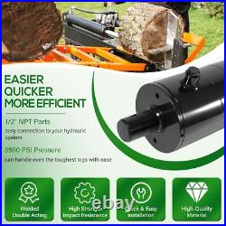 5x24 Log Splitter Hydraulic Cylinders Double Acting 5 Bore 24 Stroke 2 Rod