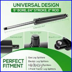 5x24 Log Splitter Hydraulic Cylinders Double Acting 5 Bore 24 Stroke 2 Rod