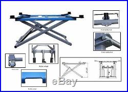 6200 lb. Mid Rise Scissor Automotive Lift HYDRAULIC Movable LIFT 110 Voltage