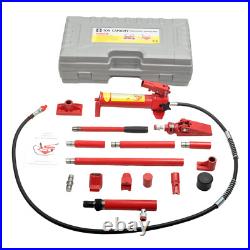 6 Ton Porta Power Hydraulic Jack Auto Body Frame Machine Kit Lift Ram Heavy Duty