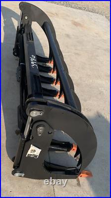 78 Heavy Duty Grass Fork Grapple Bucket Hydraulic Skid Steer Attachment
