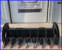 78 Heavy Duty Rock Grapple Bucket Hydraulic Skid Steer Attachment