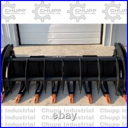 78 Heavy Duty Rock Grapple Bucket Hydraulic Skid Steer Attachment