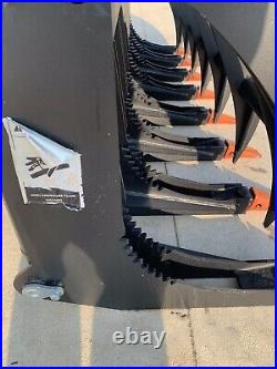 78 Heavy Duty Rock Grapple Bucket Hydraulic Skid Steer Attachment