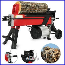 7 Ton Heavy Duty Electric Log Splitter Horizontal Hydraulic Wood Cutter EU Stock