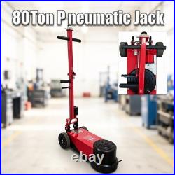 80Ton Hydraulic Jack Pneumatic Double Jacking Layers Lift Heavy Duty Truck Jack