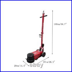 80Ton Hydraulic Jack Pneumatic Double Jacking Layers Lift Heavy Duty Truck Jack