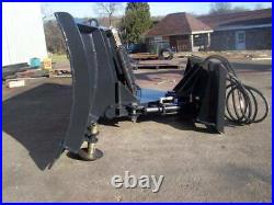 96 Skid Steer Snowplow / Heavy Duty / Hydraulic Angle / Tactor, Loader Etc