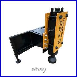 AGT 750 Ft/lb Skid Steer Post Driver Heavy Duty Hydraulic Hammer Quick Attach