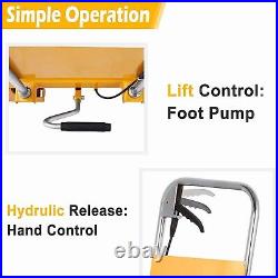 APOLLOLIFT 1760lbs Heavy Duty Hydraulic Double Scissor Lift Table Dolly Cart 59
