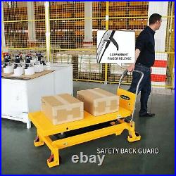 APOLLOLIFT 1760lbs Heavy Duty Hydraulic Double Scissor Lift Table Dolly Cart 59