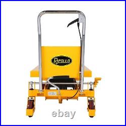 APOLLOLIFT 3300lbs Hydraulic Heavy Duty Single Scissor Lift Table Cart Trolley