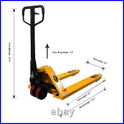 APOLLOLIFT 7700lbs Hydraulic Heavy Duty Hand Pallet Truck Jack 48X27 Fork Size