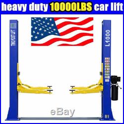 A++10,000 lbs L1000 Two Post Lift Car Auto Truck Hoist 220V Great Quality