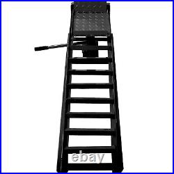A Pair Auto Car Service Ramps Lifts Heavy Duty Hydraulic Lift Repair Frame Black