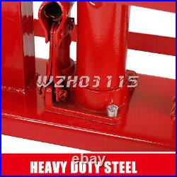 A Pair Auto Car Service Ramps Lifts Heavy Duty Hydraulic Lift Repair Frame Red