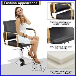 Adjustable Hair Salon Chair Heavy Duty Hydraulic Barber Chair with Footrest NEW