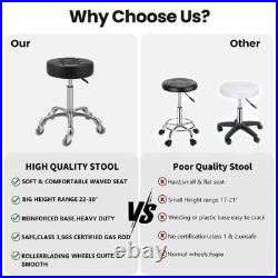 Adjustable Swivel Stool Chair Heavy Duty Hydraulic Rolling Stool for Salon, Sp