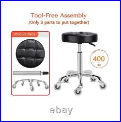 Adjustable Swivel Stool Chair Heavy Duty Hydraulic Rolling Stool for Salon, Sp