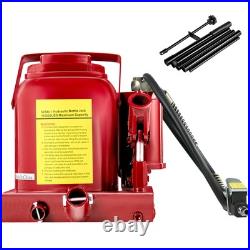 Air Hydraulic Bottle Jack 50 Ton Manual 110231lb Heavy Duty Auto Truck RV