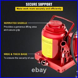 Air Hydraulic Bottle Jack 50 Ton Manual 110231lb Heavy Duty Auto Truck RV