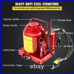 Air Hydraulic Bottle Jack 50 Ton Manual 110231lb Heavy Duty Auto Truck RV