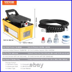 Air Hydraulic Pump Air Actuated Foot Pump, 10, Heavy-Duty Frame Machine Pump