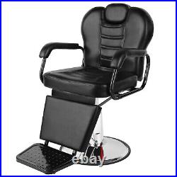 All Purpose Black Heavy Duty Hydraulic Recline Barber Chair Beauty Salon Styling