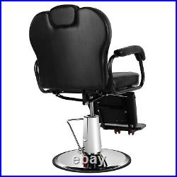 All Purpose Black Heavy Duty Hydraulic Recline Barber Chair Beauty Salon Styling