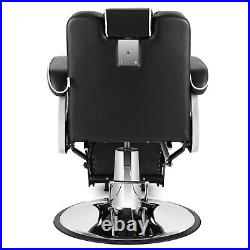 All Purpose Black Hydraulic Heavy Duty Barber Chair Recline Salon Beauty Styling