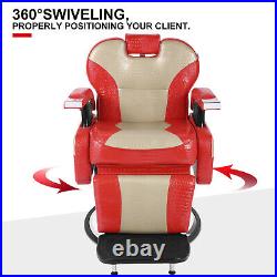 All Purpose Electric Recliner Barber Chair Heavy Duty Hydraulic Salon Spa Beauty