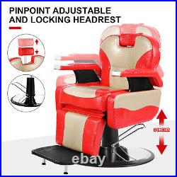 All Purpose Electric Recliner Barber Chair Heavy Duty Hydraulic Salon Spa Beauty