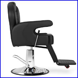 All Purpose Heavy Duty Black Recline Barber Chair Hydraulic Salon Beauty Stylist All Purpose Heavy Duty Black Recline Barber Chair Hydraulic Salon Beauty Stylist