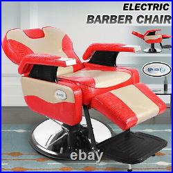All Purpose Heavy Duty Electric Recliner Barber Chair Hydraulic Salon Spa Beauty